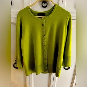 Lovely green cardigan- perfect for St. Patrick’s day!!